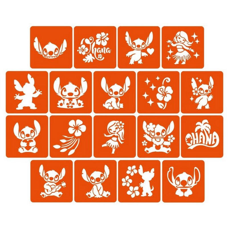 Набор трафаретов для био-тату 