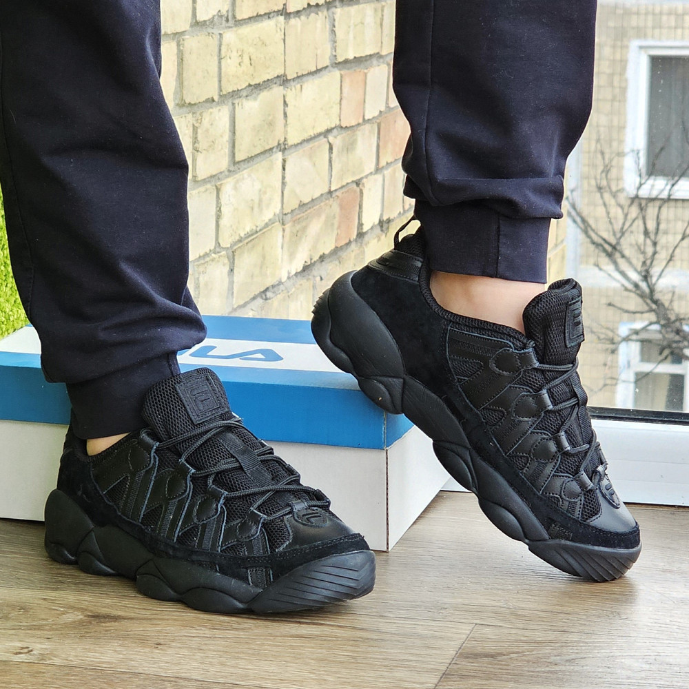 Кросівки FILA Чорні Чоловічі Шкіряні Філа Замшеві (розміри: 41,42,43,44,45) Відео Огляд Дніпро - фото 8