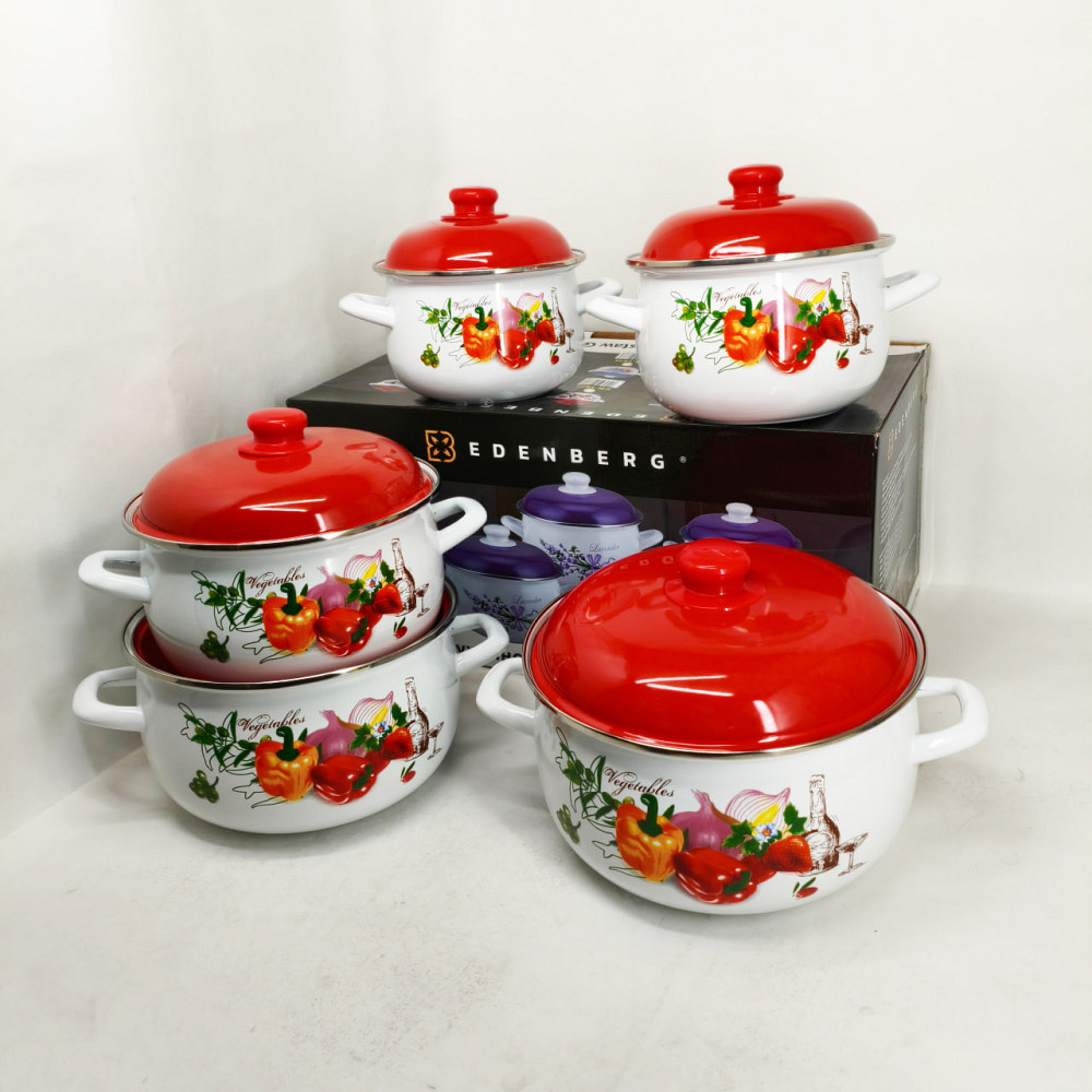 Фирменные наборы кастрюль, Красивый набор кастрюль с антипригарным покрытием, Набор посуды для дома PT-37 Львов - изображение 7