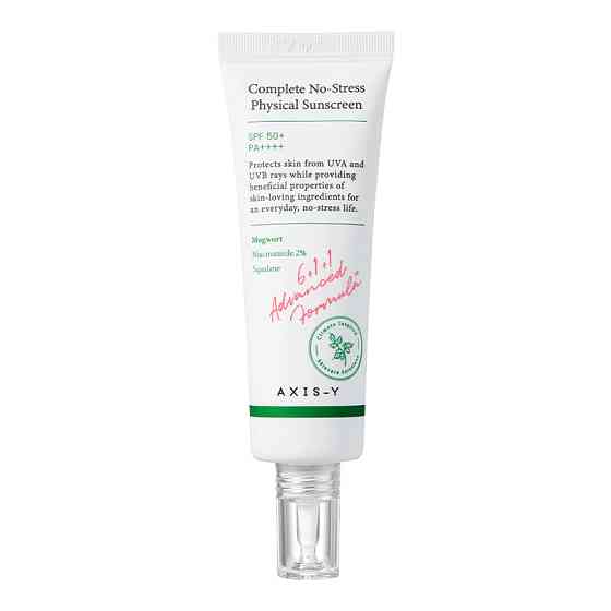 Солнцезащитный легкий минеральный крем Complete No-Stress Physical Sunscreen V. SPF50+ AXIS-Y 50 мл Киев