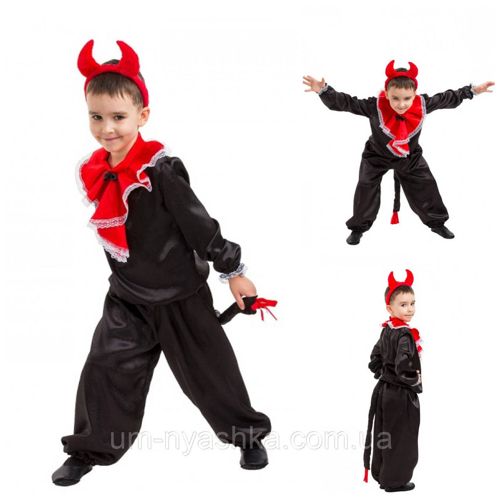 Детский маскарадный костюм на Чертик Чертенок Черт Кривой Рог - изображение 1