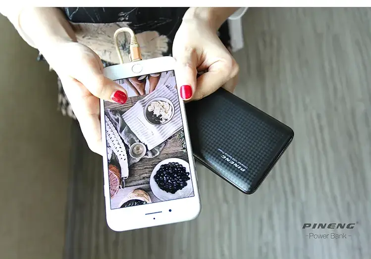 Внешний аккумулятор Power Bank Pineng PN-939 20000mAh (Черный) Винница - изображение 6