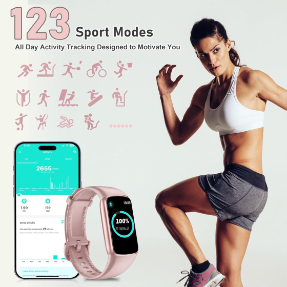 Фитнес-трекер Zeacool FT55, AMOLED 1,47