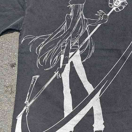 Футболка для хлопчика з принтом аніме Мисливець × Мисливець Кіте Скйтхе Кразй манга оверсайз (зріст від 165 до 180) Чорний Дніпро