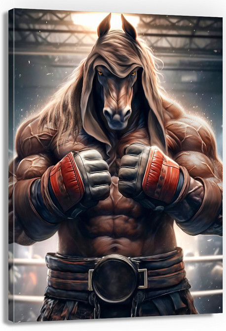 Картина Холсті в спортзал  Кінь KLM_14 Київ - фото 1