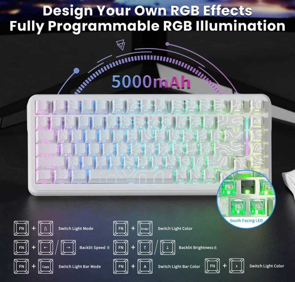 Ігрова Механічна Клавіатура Attack Shark X82 Pro Харків - фото 1