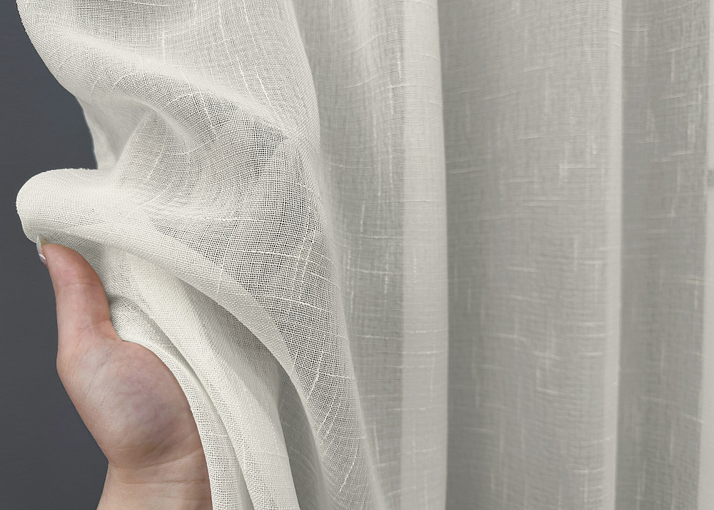 Тюль VR-Textil 876т Лен Бежевый 270х170 см (43-288) Киев - изображение 3