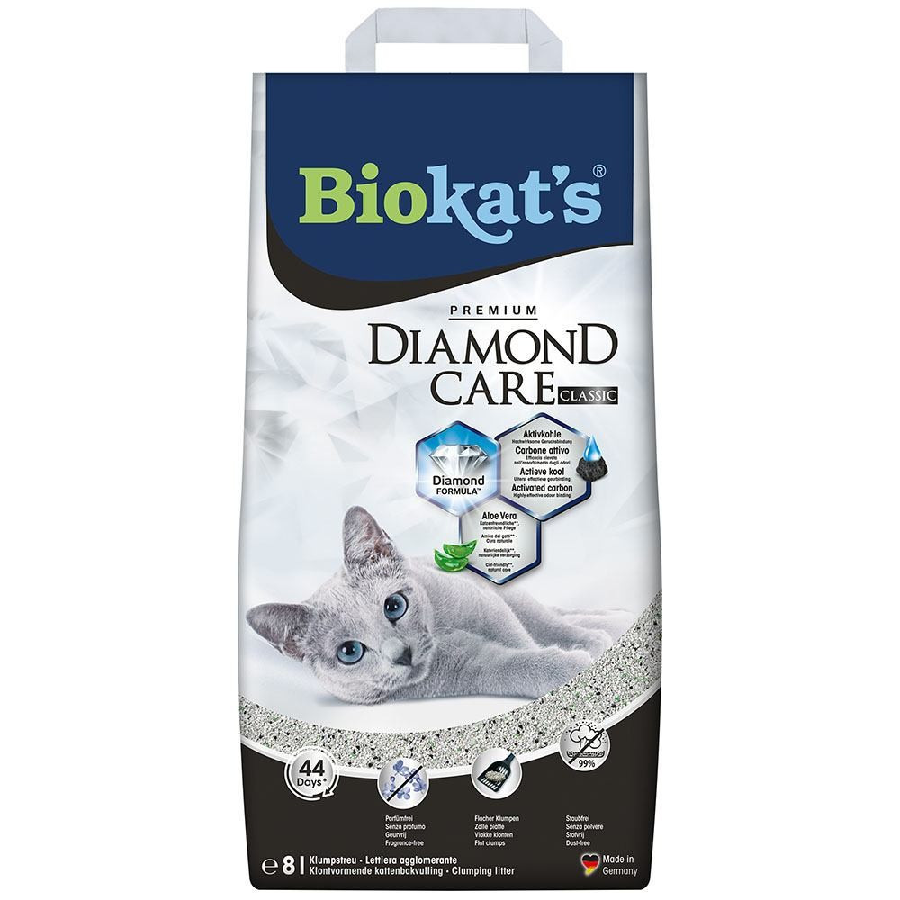 Наполнитель Biokats Diamond Classic для кошачьего туалета, бентонитовый, 8 л Винница - изображение 1
