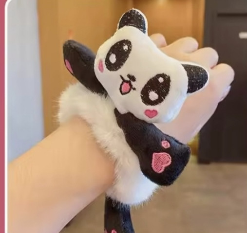 Плюшевые резинки для волос в виде животных Черно-белый Смела - изображение 3