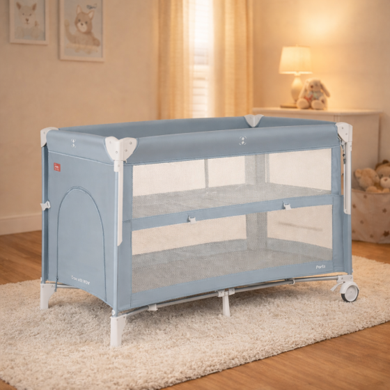 Манеж CARRELLO Porta CRL-18103 Ash Grey со вторым дном  MOQ Киев