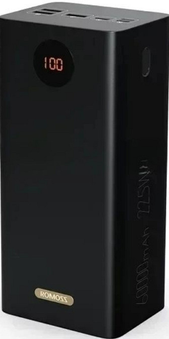 Павербанк Power bank ROMOSS 60000mAh. PEA60 22.5W. Black Киев - изображение 2