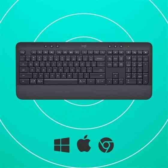 Клавіатура бездротова Logitech Signature K650 US Graphite USB (920-010945) Сірий Харків