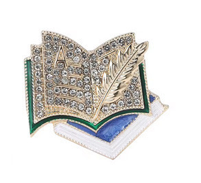 Брошка для одягу стильна Книга Київ - фото 1