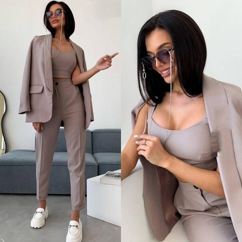 Костюм-тройка с топом 