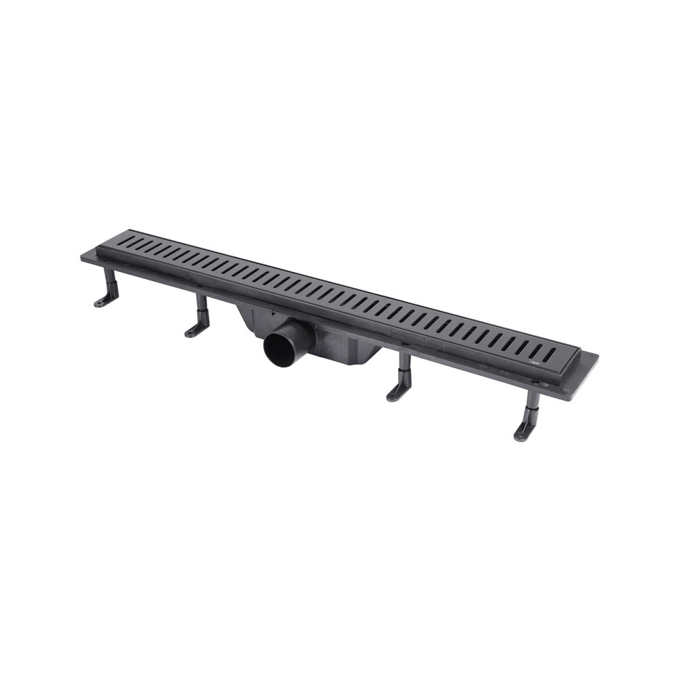 Трап Qtap Dry FA304-700MBLA лінійний із сухим закривом і неіржавкою решіткою 700х73 Київ - фото 1