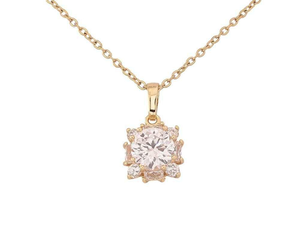 Пiдвiска на ланцюжку Позолота 14K Кристальний блиск 43-53смх1.5мм (311526) ТМ XUPING Київ - фото 1
