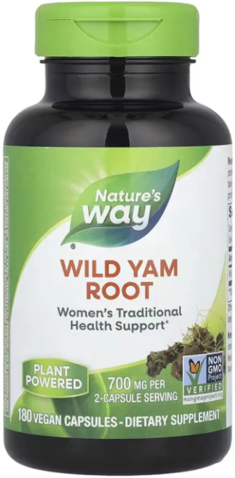 Дикий ямс Natures Way Wild Yam 180 раст капс Киев - изображение 3