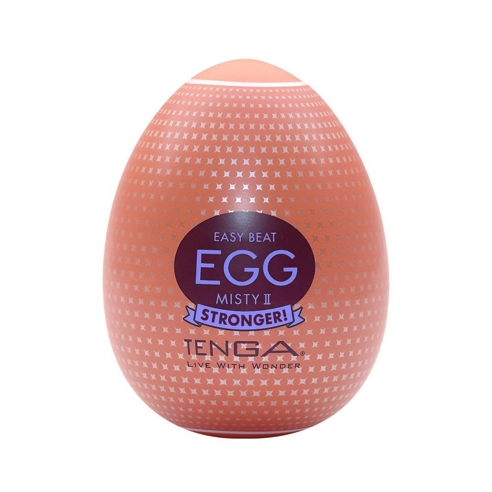 Мастурбатор-яйце Tenga Egg Misty II, щільний TPE, пробник лубриканту 5 мл Sex Aura Київ - фото 1