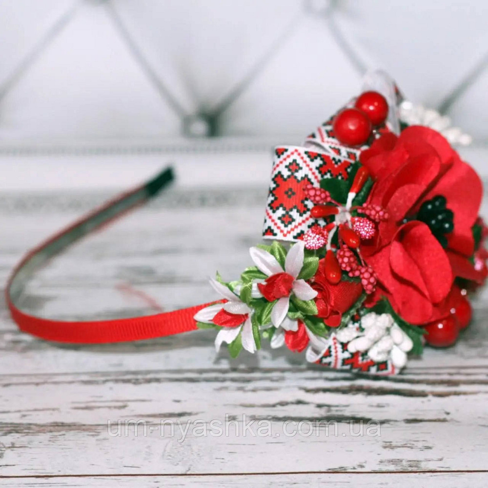 Обруч з трояндочками "Половинка" Кривий Ріг - фото 2
