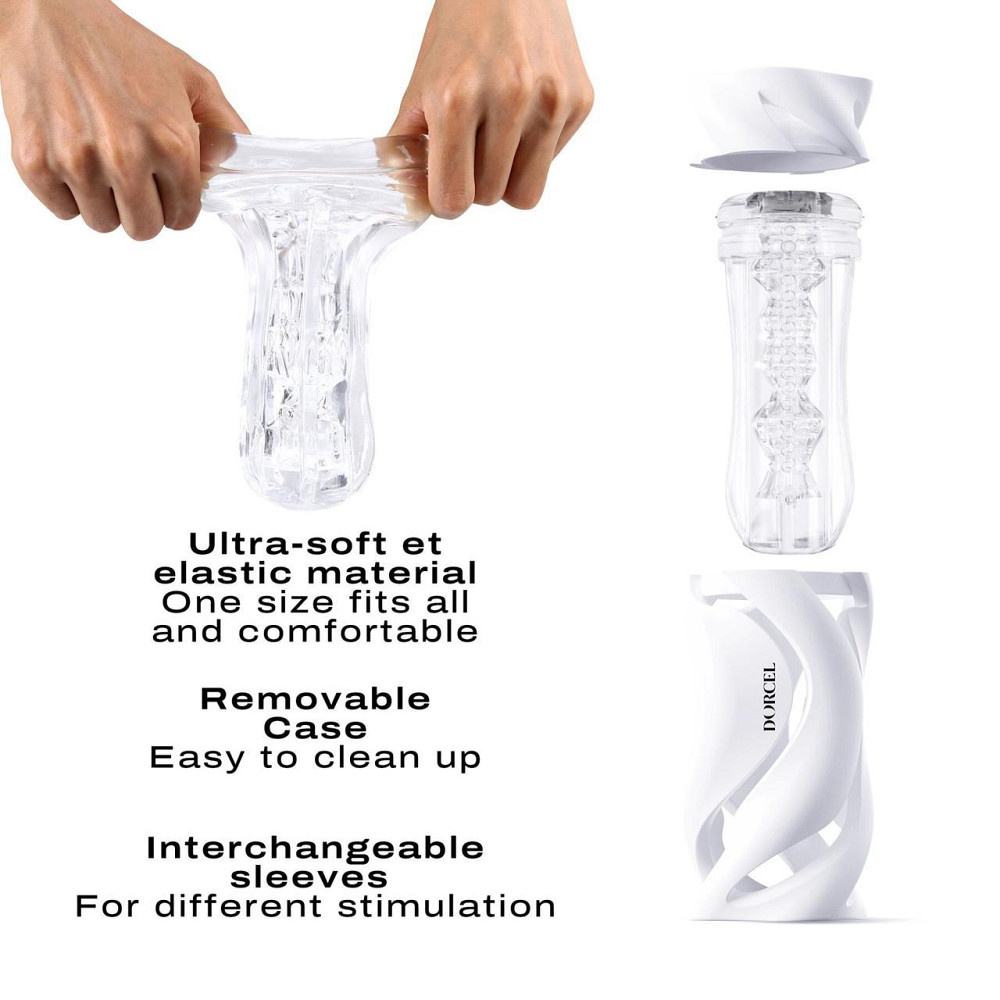 Мастурбатор Dorcel DEEP BLOW WHITE, двойное использование Sex Aura Киев - изображение 4