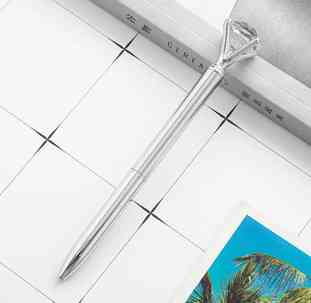 Ручка кулькова срібляста Кристал Київ