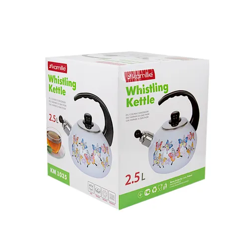 Чайник 2,5л емальований зі свистком 1035 KAMILLE Житомир - фото 9
