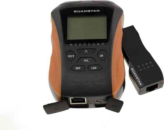 Тестер оптоволокна KALEA-INFORMATIQUE VFL + Power Meter FC/SC RJ45 LCD підсвітка перезаряджувальний 6 хвиль InGaAs 1100mAh Київ