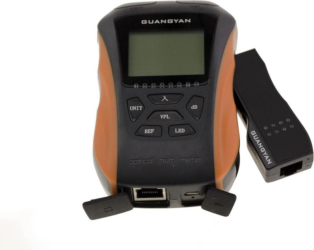 Тестер оптоволокна KALEA-INFORMATIQUE VFL + Power Meter FC/SC RJ45 LCD підсвітка перезаряджувальний 6 хвиль InGaAs 1100mAh Київ - фото 2