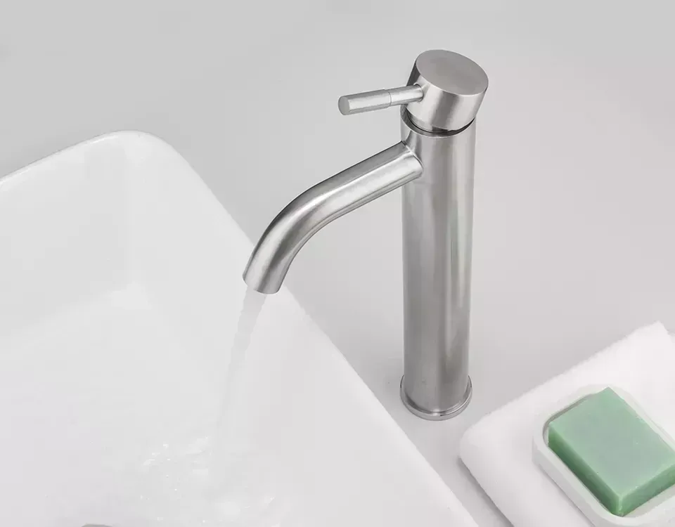 Смеситель для умывальника высокий WEZER EKO11С-01 сатин Киев - изображение 2