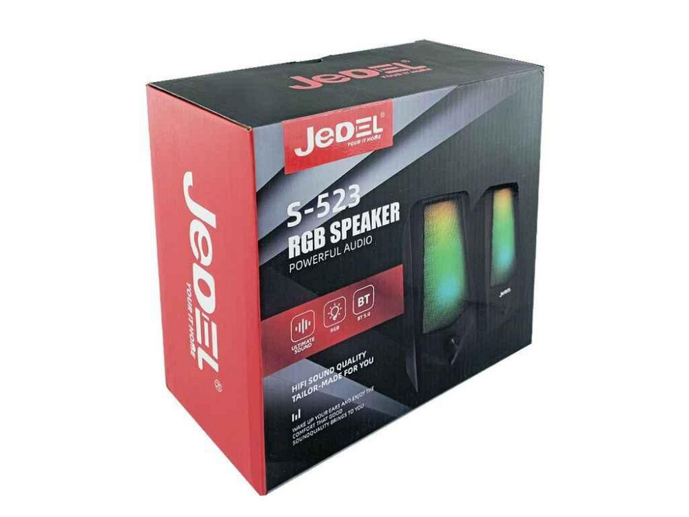 Колонка компютерна 2.0 S523 RGBBluethooth чорні 6W ТМ Jedel Київ - фото 1