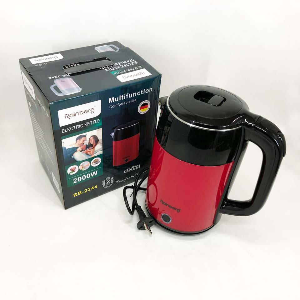 Електрочайник зручний Rainberg, Чайник електро, Електрочайник індикатором увімкнення AL-18 Івано-Франківськ - фото 2