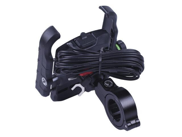 Тримач телефона M8C чорний, з зарядкою, кріплення на кермо, Kewiq Мукачево - фото 2