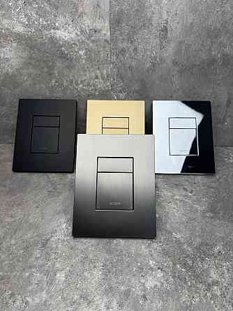 Панель змиву KOER KT-0607-12 157x198x3mm пластикова, кнопка квадратна (колір матове золото) (KR5715) Київ