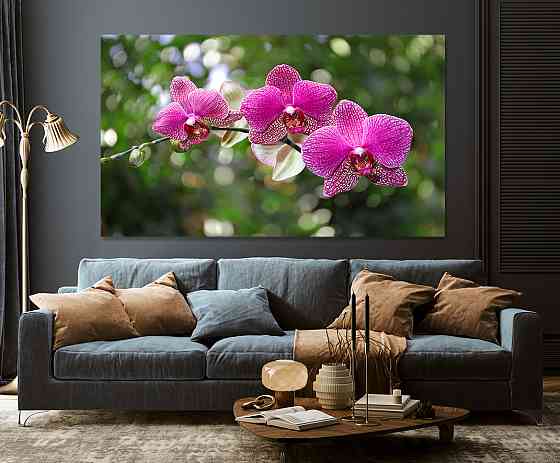 Картина холст в гостиную / спальню Рожева Орхідея   MLP_93 80х160см Киев