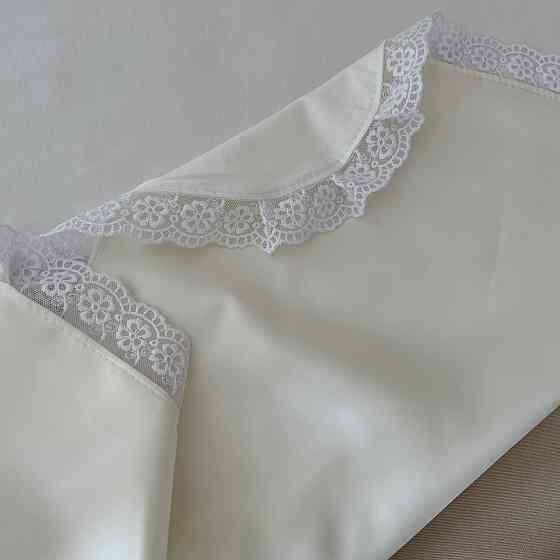 Крижма "Мрія-2" подвійна атлас, кулір 75*80 см Betis Молочний Кривий Ріг