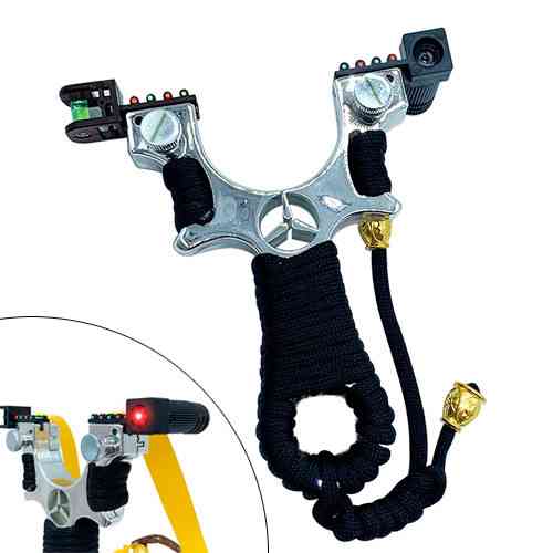 Металлическая рогатка с прицелом, подсветкой и уровнем для спортивной стрельбы и отдыха Киев