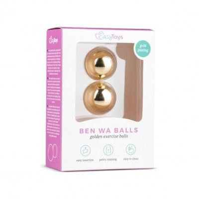 Вагинальные шарики Gold ben wa balls, 25 мм Sex Aura Киев - изображение 1
