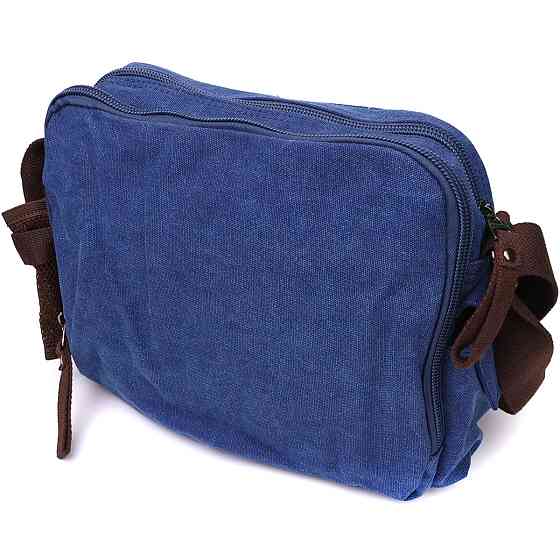 Сумка мессенджер для мужчин из плотного текстиля Синий (Vintage) Киев
