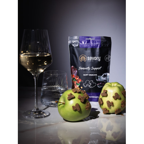 Мягкое лакомство Savory Immunity Duck and Rosehip для взрослых собак всех пород для укрепления иммунитета с уткой и шиповником 200 Киев - изображение 7