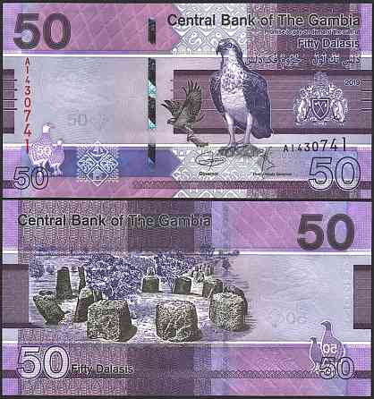 Гамбія 50 даласи 2019 UNC Полтава
