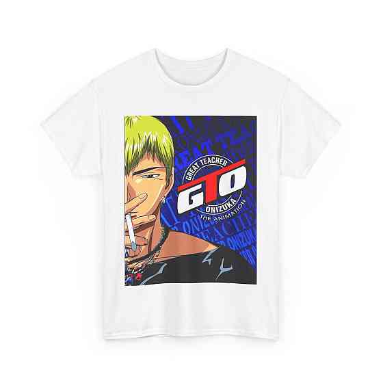 Футболка для мальчика аниме Греат Теакхер Онизука Еикикхи оверсайз (рост от 165 до 180 ) Черний AnimeJ0087m Днепр