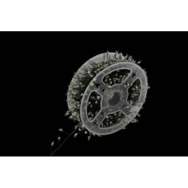 XMAS Гирлянда 50 м тёплый белый свет, зелёный провод, 8 режимов, таймер, пульт ДУ, 6Вт, 220В Одесса - изображение 1