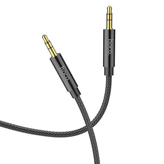 Аудiо кабель HOCO UPA19 AUX audio cable (L=1M) Black Одеса