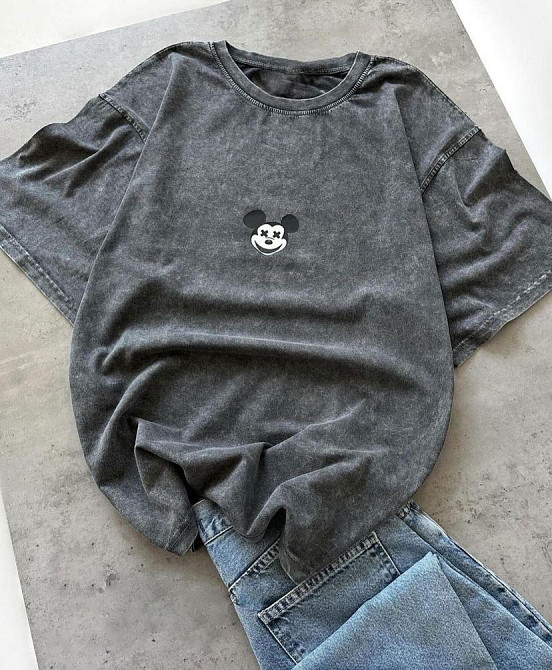 Женская футболка тай-дай с принтом 