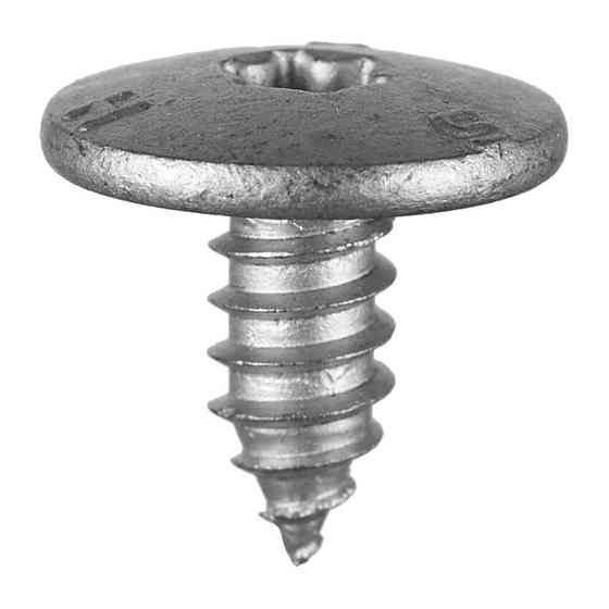 Саморізи, Під зірчасту викрутку, TORX Звичайний, Сріблястий, Метал, Розміри (мм): F-6.3 H1-14. Марка Київ