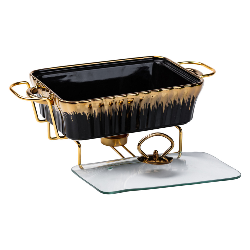 Yiwu Настільний марміт 1 літр прямокутний порцелянаовий марміт з підігрівом Коломыя - изображение 3