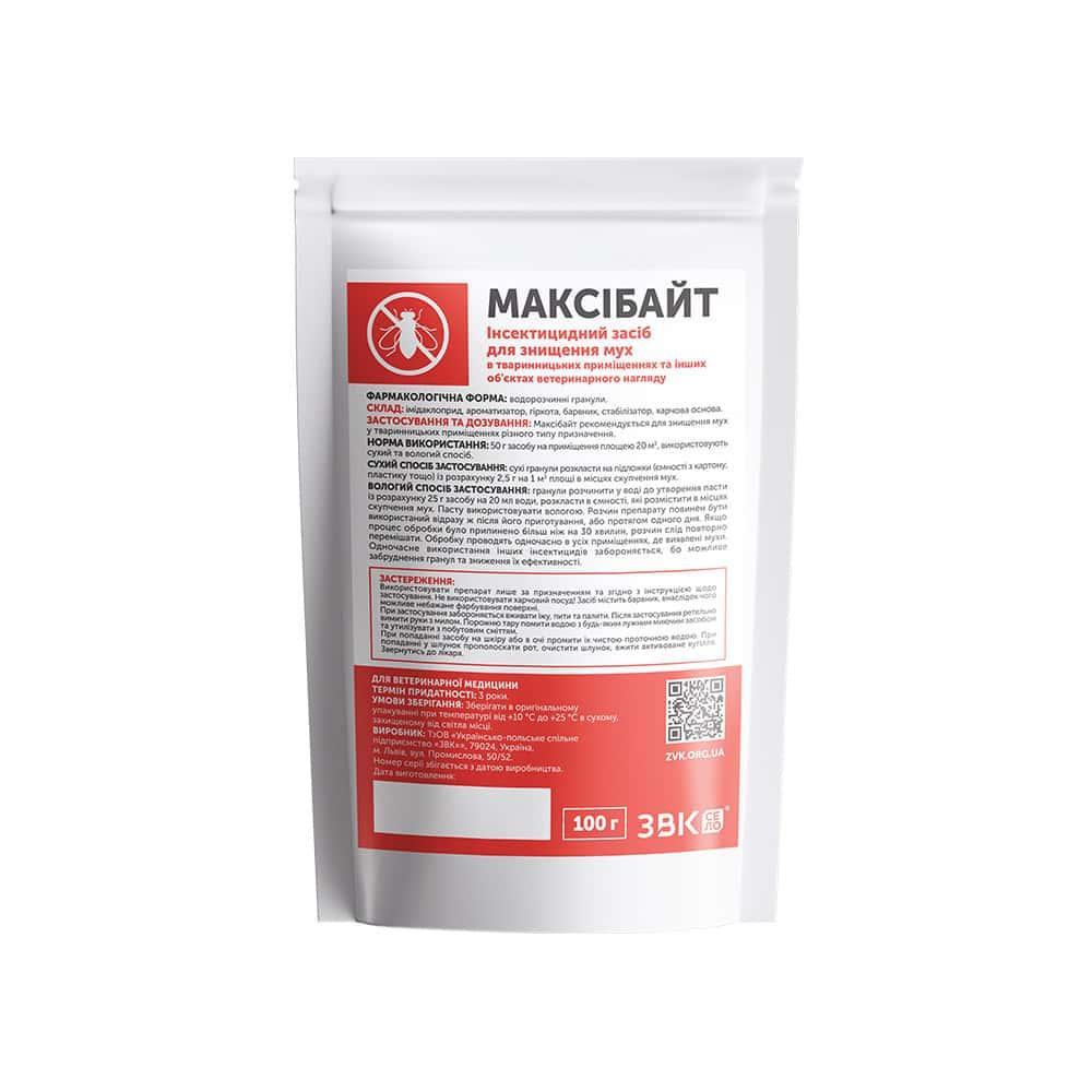 Інсектицидний засіб для знищення мух Максібайт в гранулах 100 г ЗВК Вінниця - фото 1