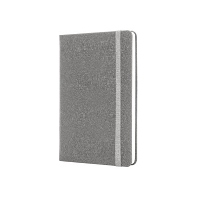 Книга записная Optima А5 NAMIB, твердая обложка, резинка, белый блок клетка, серый (O27101-10) Винница - изображение 1