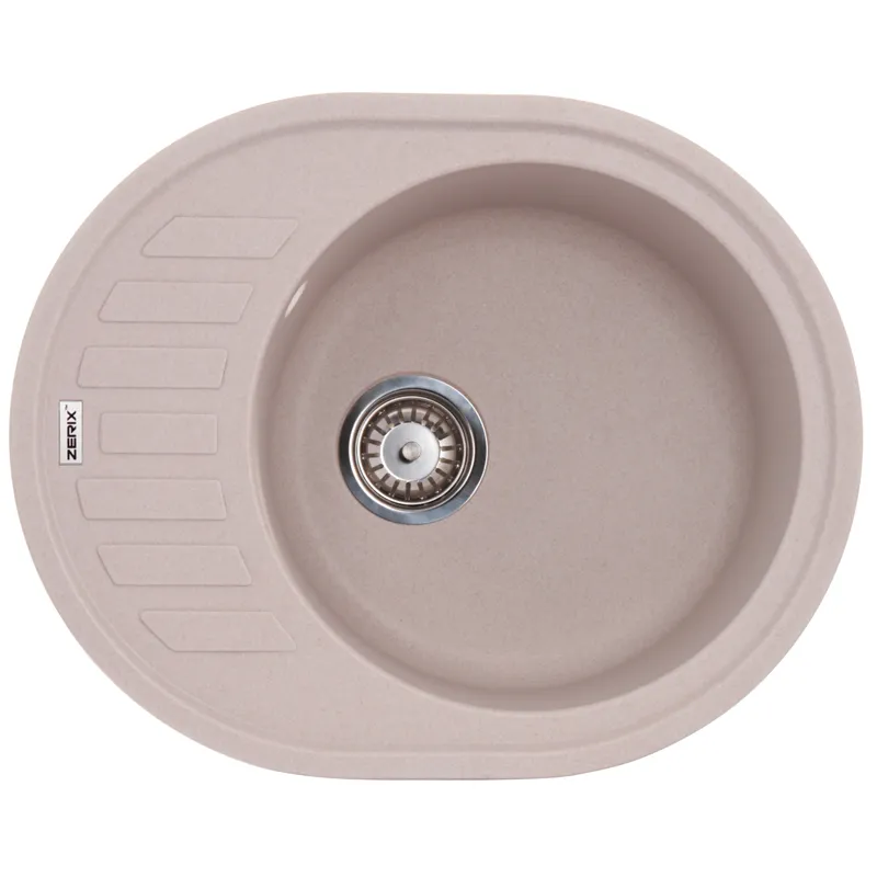 Мийка кухонна Zerix ZS-6250R-06 Бежева (ZX4549) Київ - фото 1