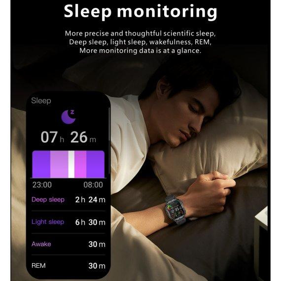 Розумний смарт годинник Smart Expert Nano Steel + 2 ремінця (Чорний) Вінниця - фото 4